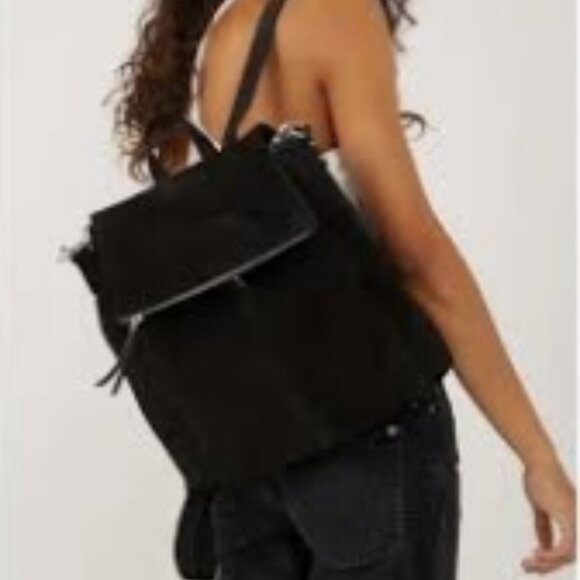 Free People Camilla Convertible Backpack Black NWT!! 🆕💥📦⌚🏃🏻💨⚡🚚 - Picture 12 of 13